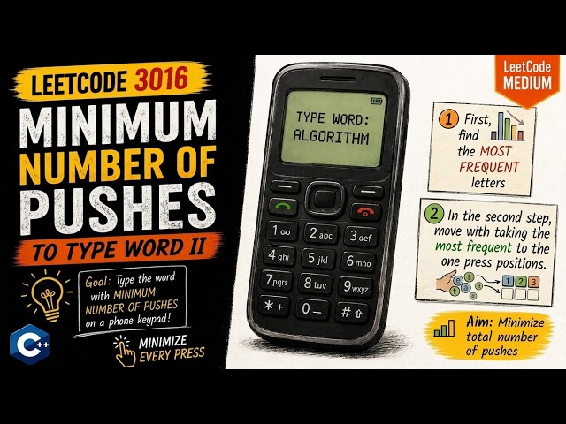 LeetCode 3016 - Minimum Number of Pushes to Type Word II | Optimal O(N) Solution Explained