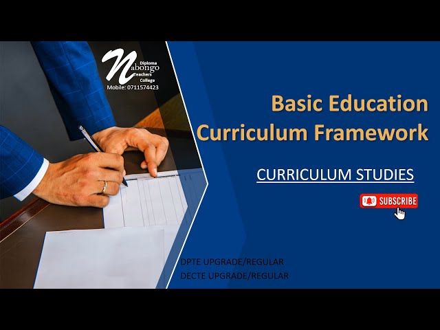 Basic Education Curriculum Framework