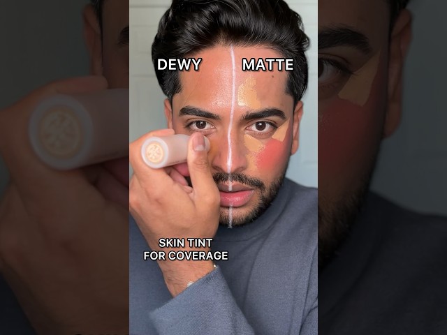 Matte vs Dewy Makeup Tutorial! #makeuptutorial #mattemakeup #dewymakeup #makeuptips
