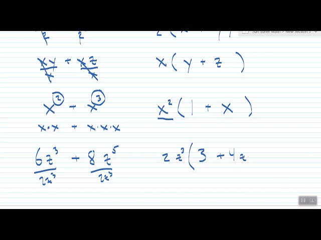 Quick Math: Factoring the Greatest Common Factor from a Polynomial