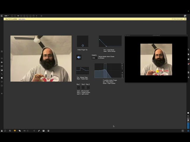 Hand Detection using Google's MediaPipe in Max