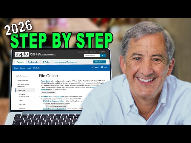 2026 File Your Provisional Patent Application - Step by Step Full Demo