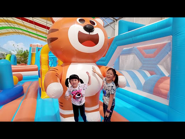 Ninja Kidz Balloon Castle Version, Ball Pool and Balloon Castle Obstacle Course