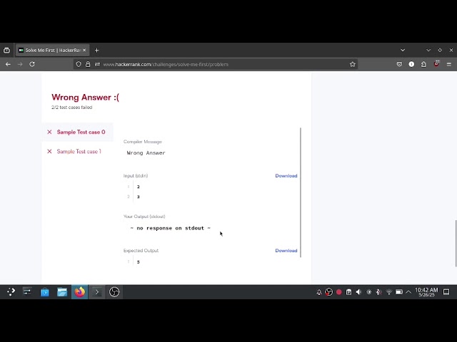 [1] Hackerrank Problem Solving - Solve Me First