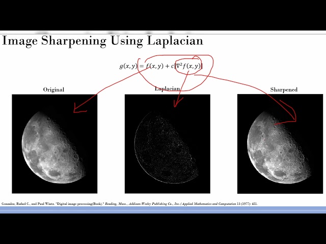 Laplacian and First Order Difference on Images