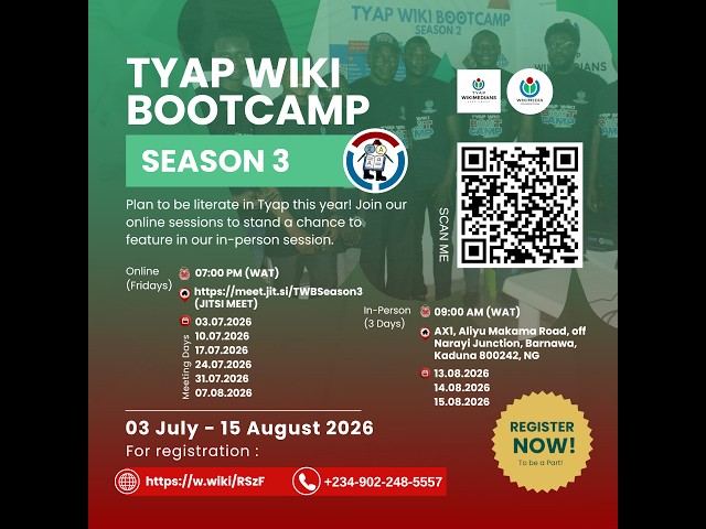Tyap Wiki Bootcamp Lesson 5