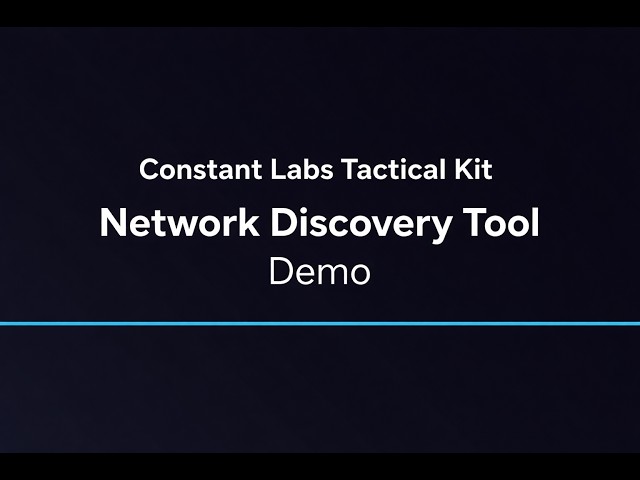 Network Discovery Explained | CLTK Tutorial (Constant Labs®)