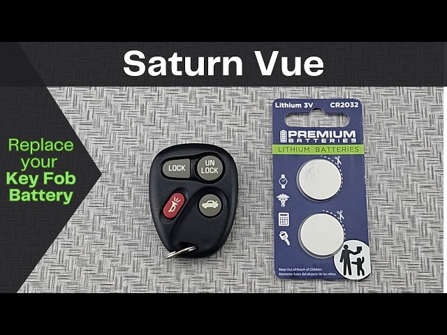 How to DIY Replace or Change a 2002 Saturn Vue Key Fob Remote Battery