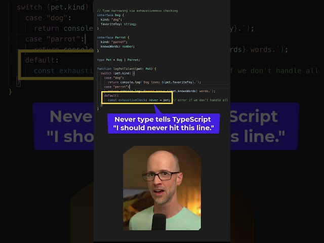 Creating exhaustive TypeScript switch statements #coding #programming