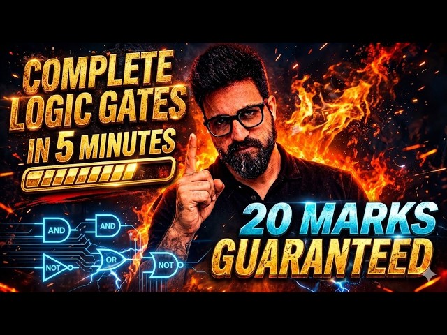 20 Marks in 5 Minutes | Complete Logic Gates 💯🔥 | NEET 2026 | Yawar Manzoor sir