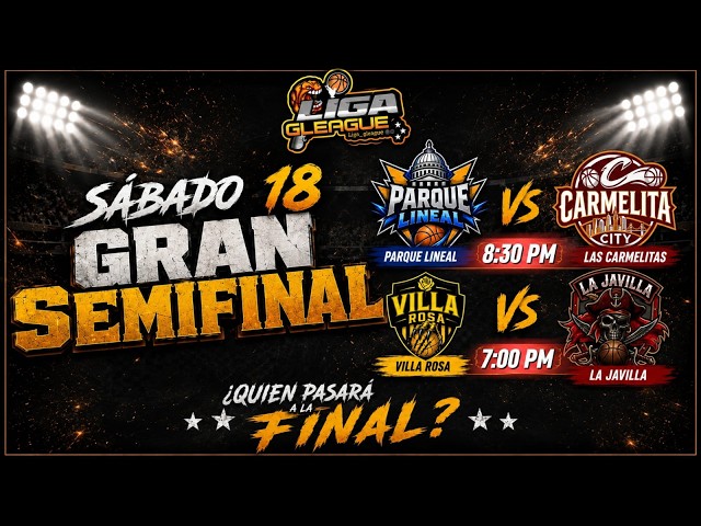 TORNEO G'LEAGUE PARQUE LINEAL VS LA CARMELITAS SEMI FINAL EN VIVO 18/07/2026