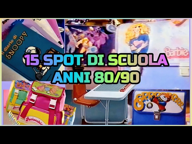 15 SPOT di SCUOLA ANNI 80/90 🏫🍎✏️