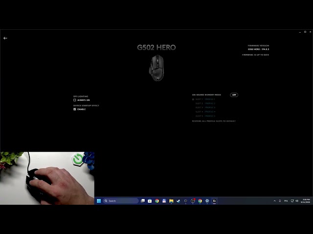 Logitech G502 Gaming HERO – How to Check Firmware Version and Update