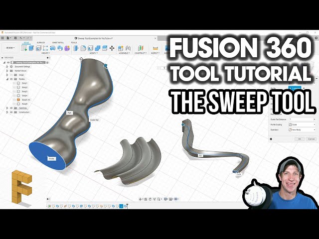 Getting Started with the SWEEP TOOL in Autodesk Fusion 360