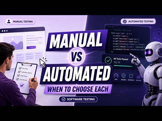 Manual vs Automated Testing | When to Choose Each in Modern Software Testing | Uplatz