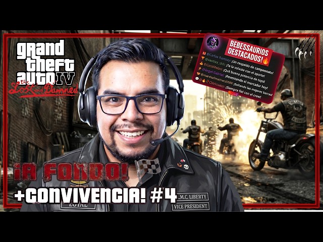 ACCIÓN EN DOS RUEDAS 🏍️🏁 (Directo y convivencia) | GTA IV: TLAD #4