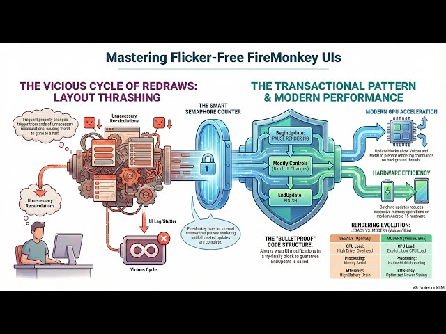 Delphi FMX. Flicker Free FireMonkey UI
