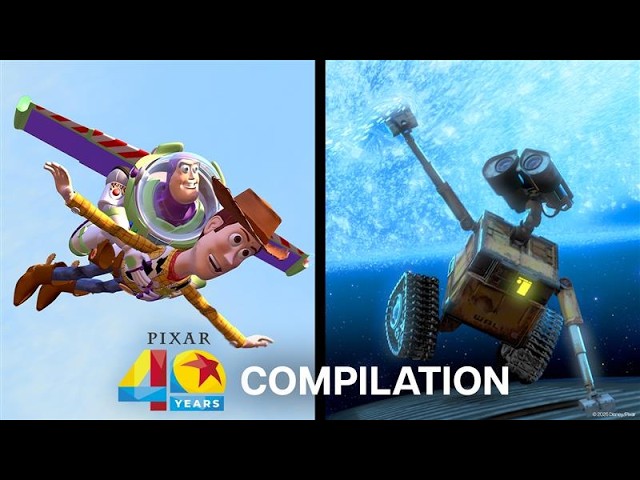 40 Clips for 40 Years of Pixar | Compilation