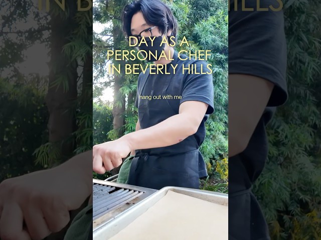 hang out with me on a day as a personal chef in Beverly Hills. #shorts