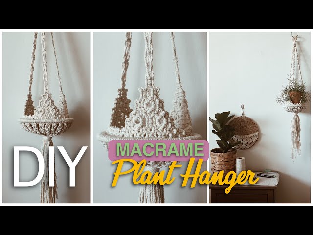 Tutorial Macrame VASE Plant Hanger