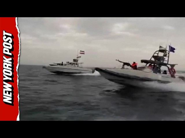 Iran's Revolutionary Guard Fast-Attack Boats Patrol Strait of Hormuz as US and Tehran Exchange Blows