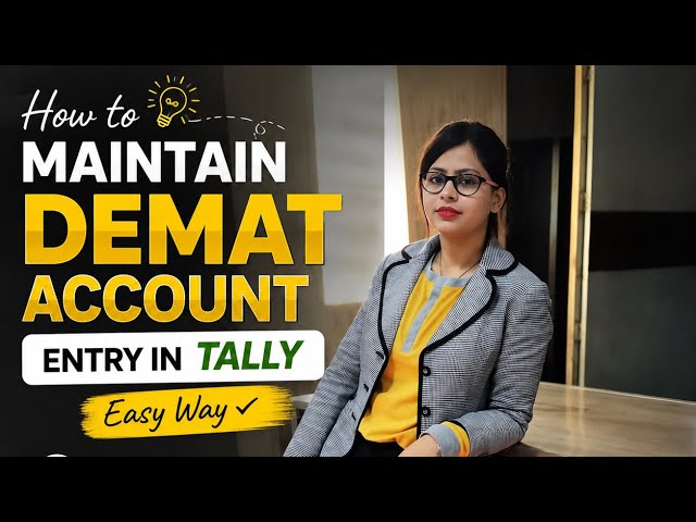 How to Maintain Demat Account Entries in Tally – Easy Way!|thepracticalaccounts|| #Tally #