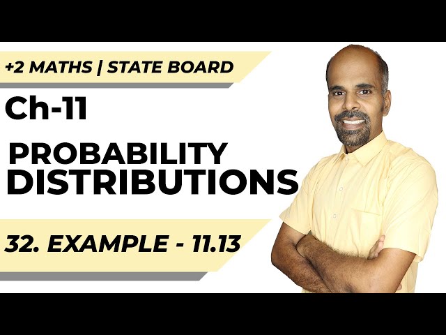 12th | eg. 11.13  | Probability Distributions | Chapter 11 | State Board | ram maths