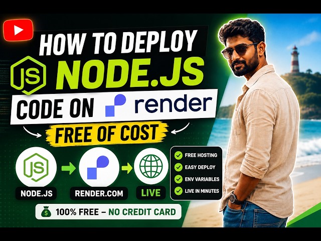 How to #deploy Node.js code FREE on #render .com