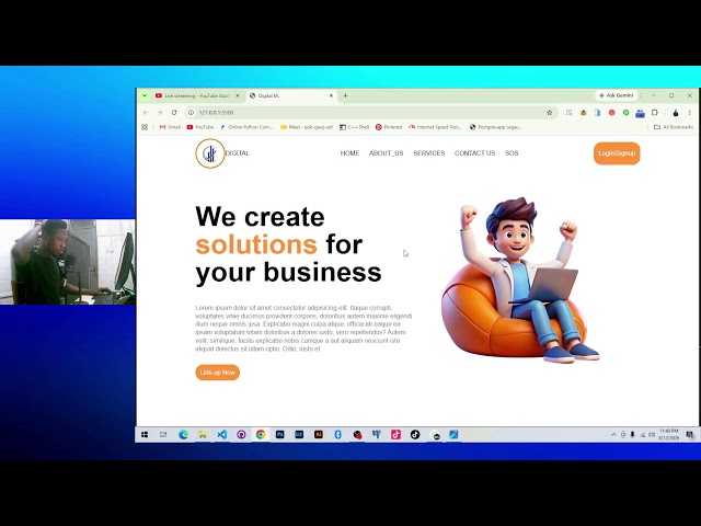 Testing for website development training