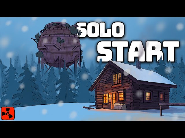 I Built an Amazing Solo Base with a Secret Loot Room - RUST