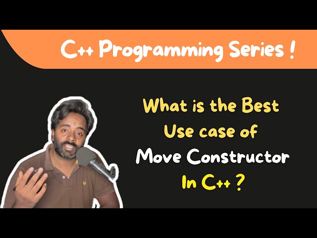 Use of Move Constructor In C++ Programming Language