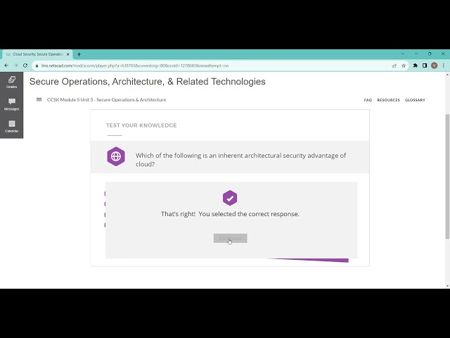 CCSK Module 5 Unit 5 - Secure Operation and Architecture