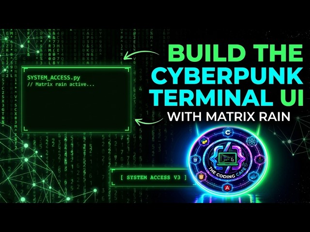 Build a Cyberpunk Terminal UI with Matrix Rain in Python🟢💻✨