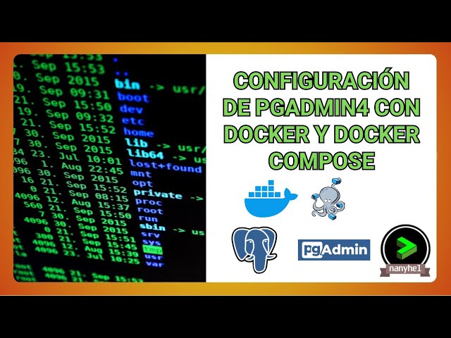 Configuración docker de pgadmin4 con docker compose #docker #pgadmin #postgresql