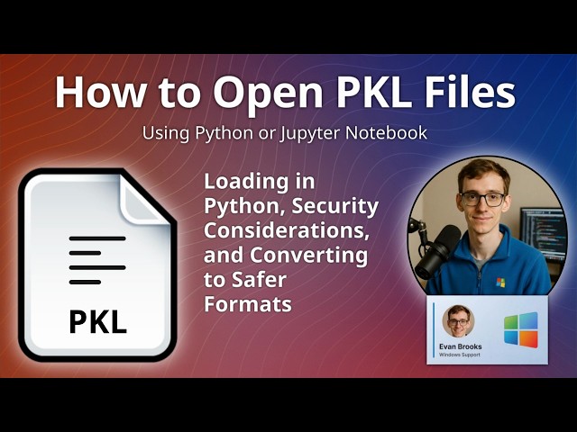 How to Open PKL Files (Python Pickle Data)