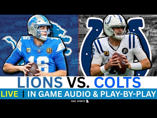 Lions vs. Colts Live Streaming Scoreboard, Play-By-Play & Highlights | NFL Preseason Week 3