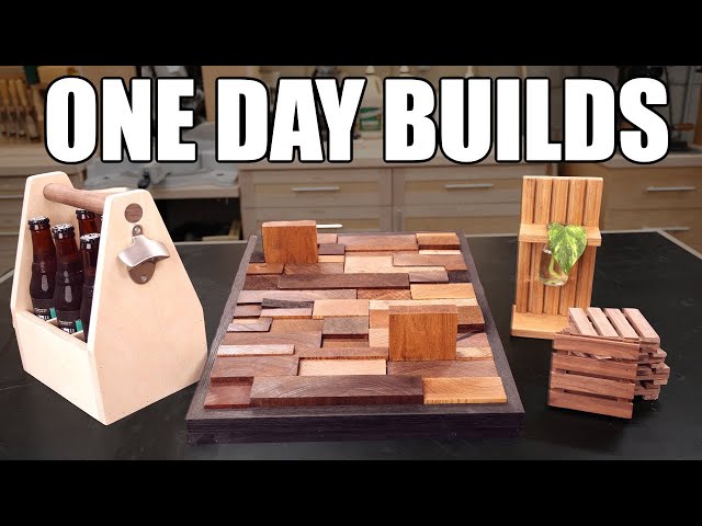 4 Easy one day woodworking projects