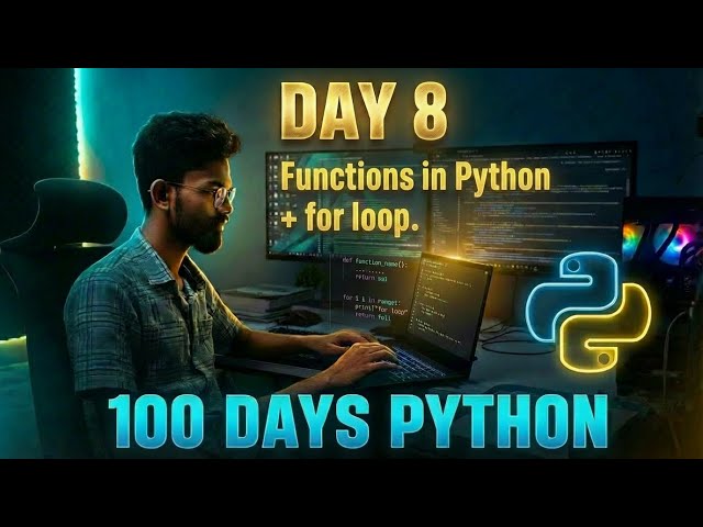 Day 8 – 100 Days of Python Challenge | Starting My Coding Journey #Python #100DaysOfCode