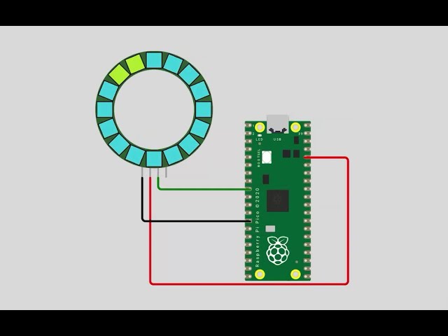 Pi Pico NeoPixel Ring with MicroPython – Colourful LED Animation | TinkerCircuits