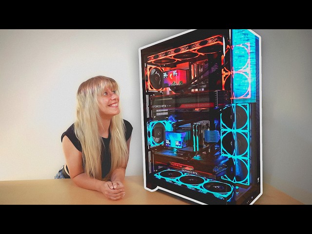 I PUT MY DUAL PC SETUP IN ONE CASE & IT IS MAGNIFICENT! 🧡💙 Thermaltake CAPO X Build | NoisyButters