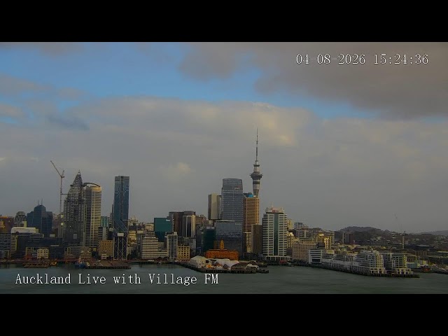 SurveillanceMap LIVE · Sky Tower and Auckland Harbour · New Zealand