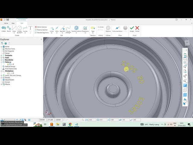 Autodesk PowerMill - Pattern Finishing - Engraving Naming