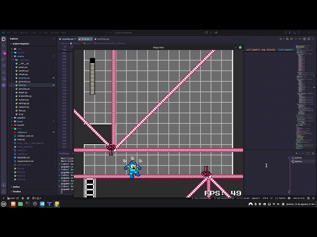 Devlog #14 — Criando o inimigo Screw Driver — Mega Man Powered Down — Python — Pygame