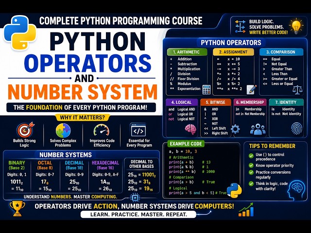 Operators and Number Systems Part 25