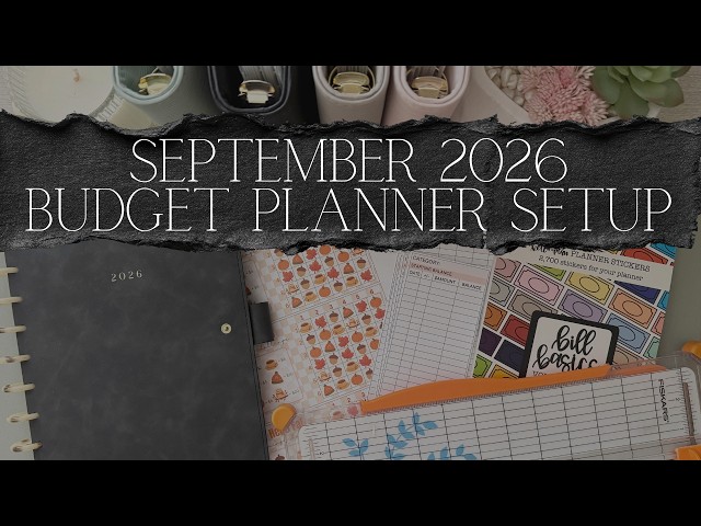 September 2026 Cash Envelope Budget Planner Setup | Setting Up My Planner for the New Month
