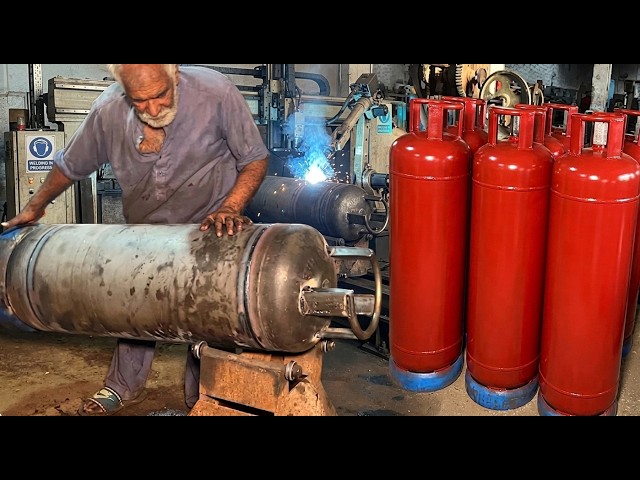 Inside Mega Factory: How LPG Gas Cylinders Are Made From Raw Steel | Amazing Modern Process