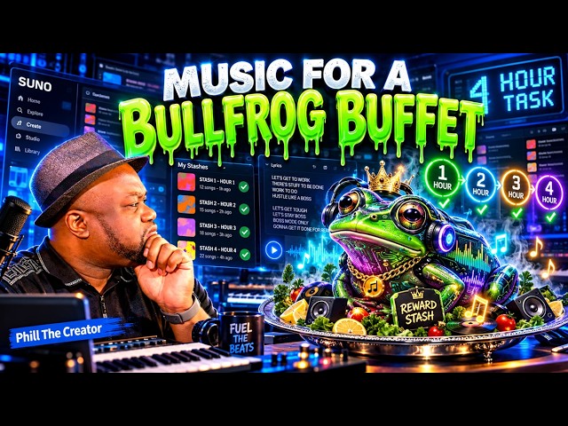 EAT YO' BULLFROG- MUSIC FOR THE  DREADED 10H WORK GRIND 📱