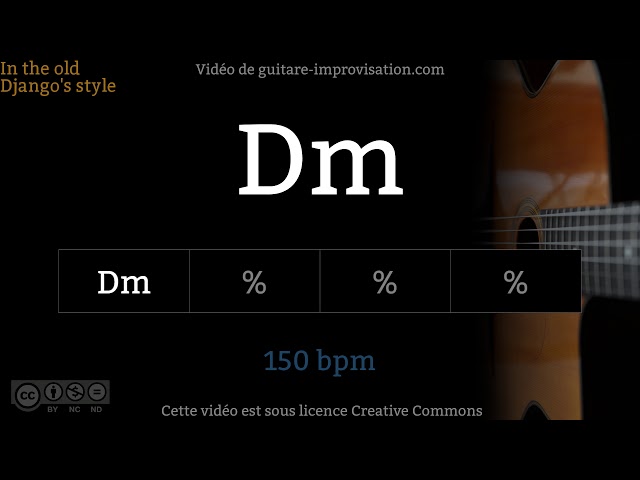 Dm (150 bpm) - Gypsy jazz Backing track / Jazz manouche