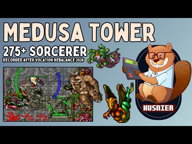 Medusa Tower | 275+ Sorcerer | Tibia
