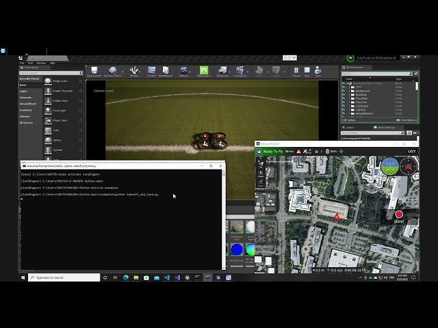 PX4 SITL + Airsim + MAVSDK-Python